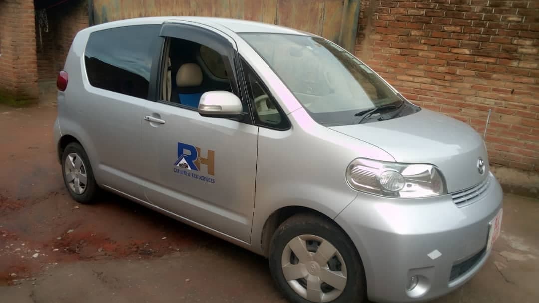 Toyota Porte — hire vehicle at R&H Car Rentals, Chileka Airport